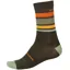 Endura BaaBaa Merino Stripe Socks Olive Green